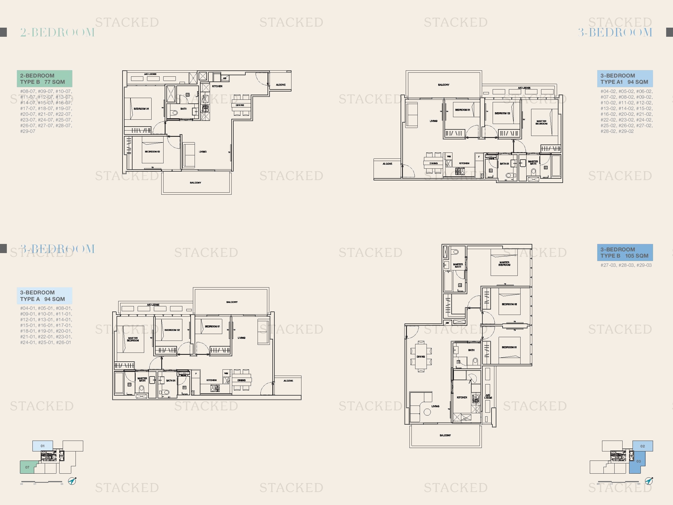 6 Derbyshire 2-Bedroom floor plan