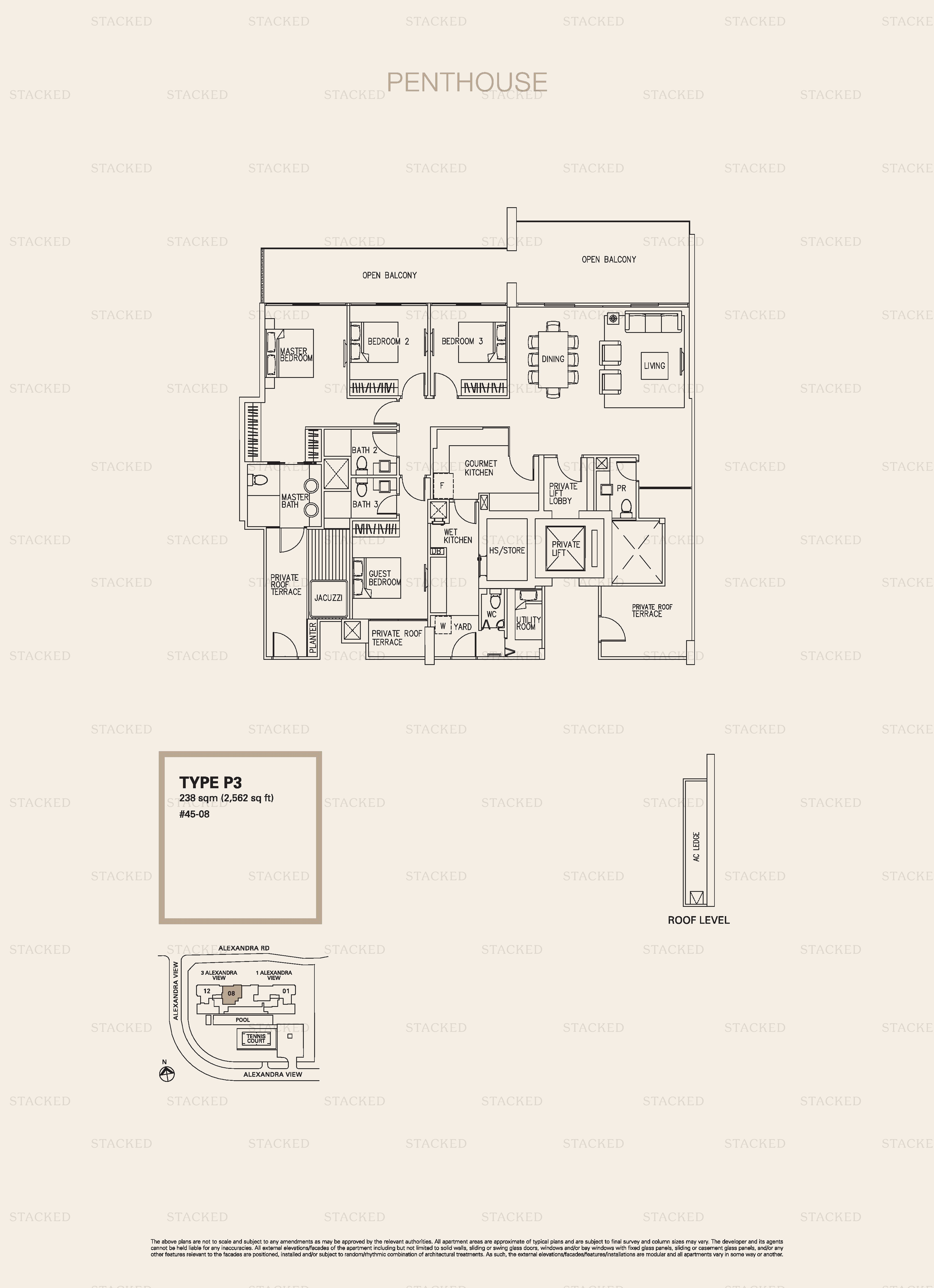 Ascentia Sky 4-Bedroom floor plan