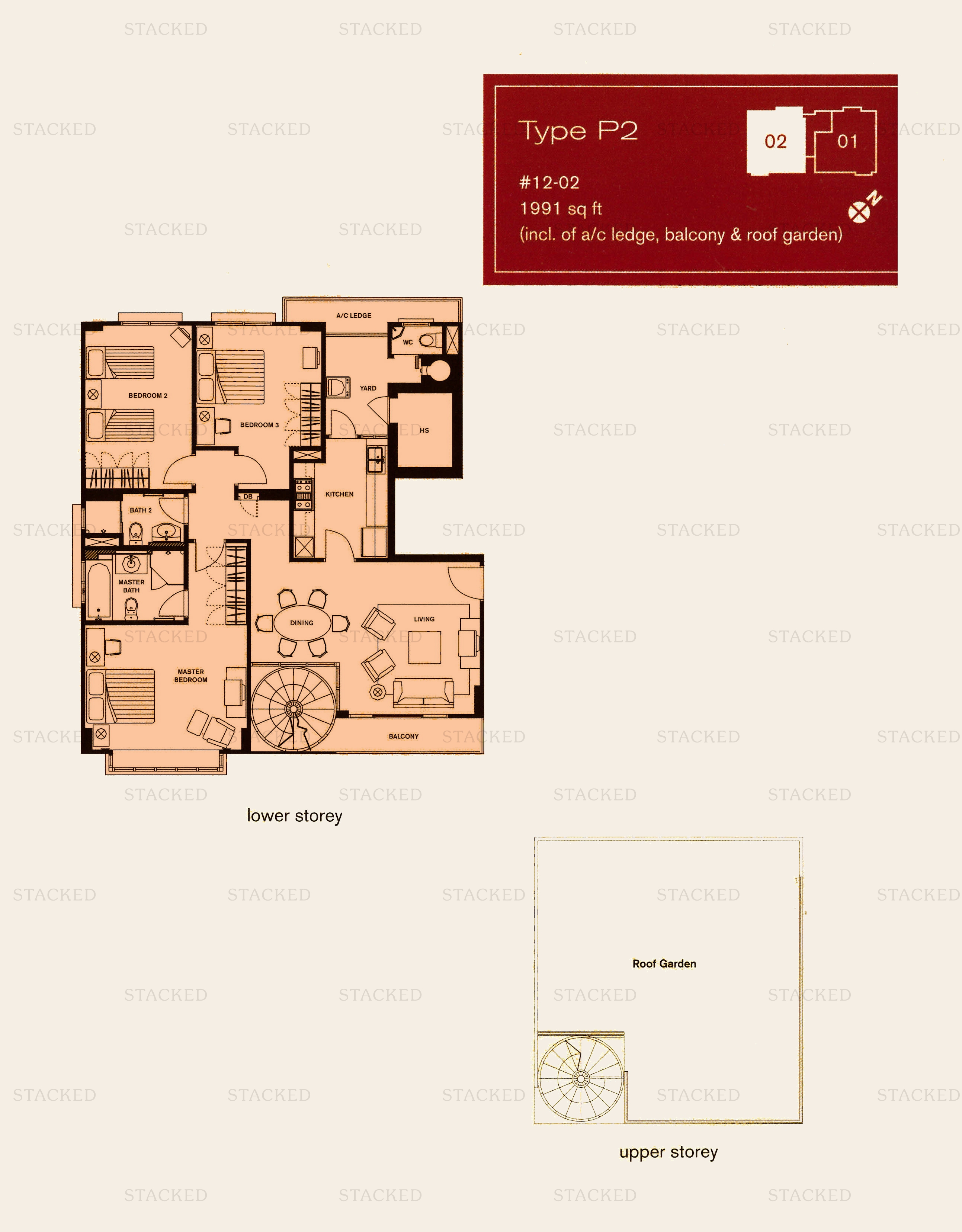 Belmondo View 3-Bedroom floor plan