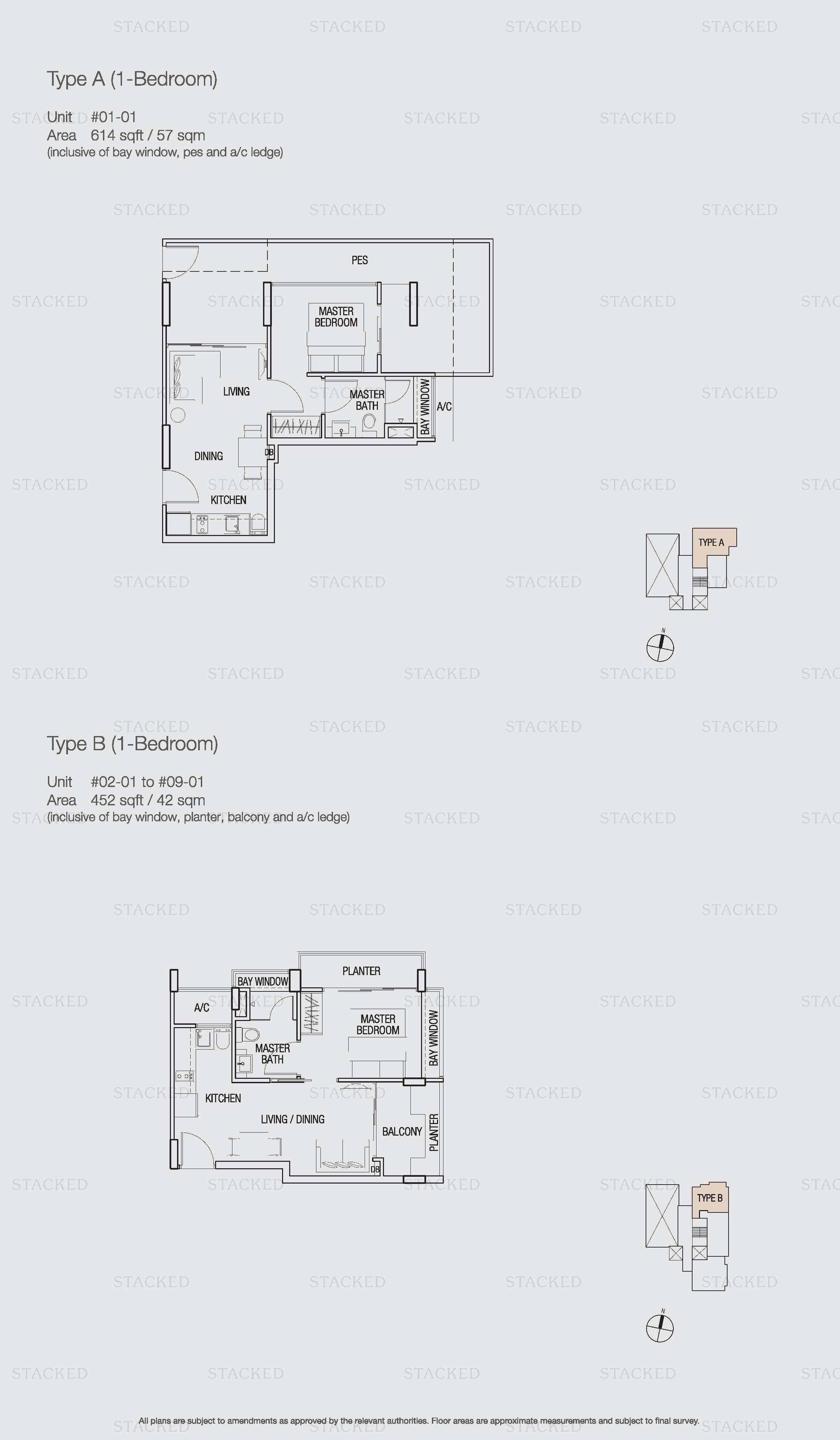 Bella Casita 1-Bedroom floor plan