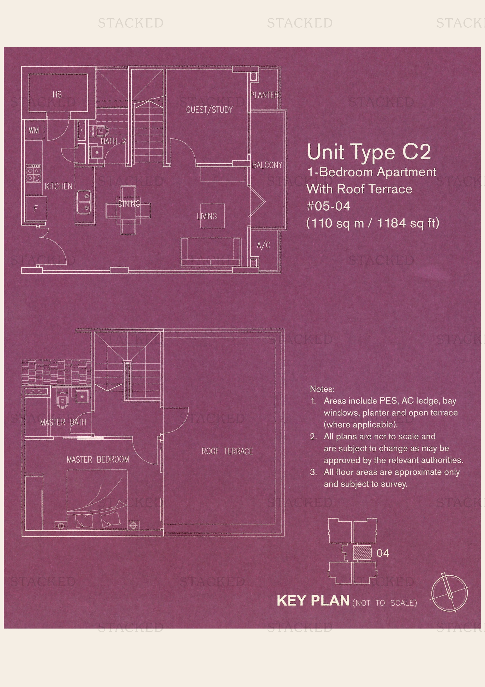 D'evelyn 1-Bedroom floor plan