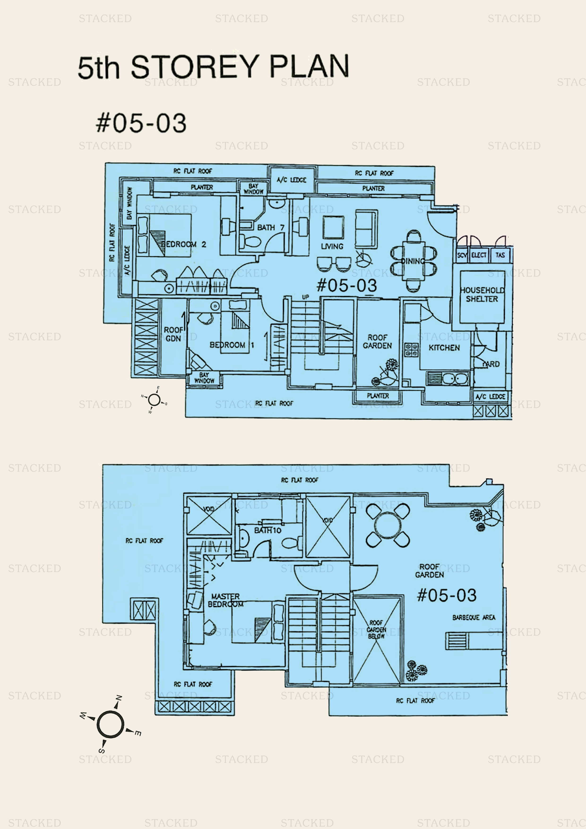 Eton Court 3-Bedroom floor plan