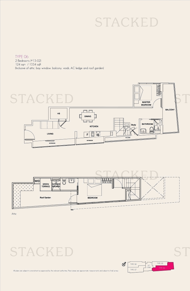 Harbour Suites 2-Bedroom floor plan