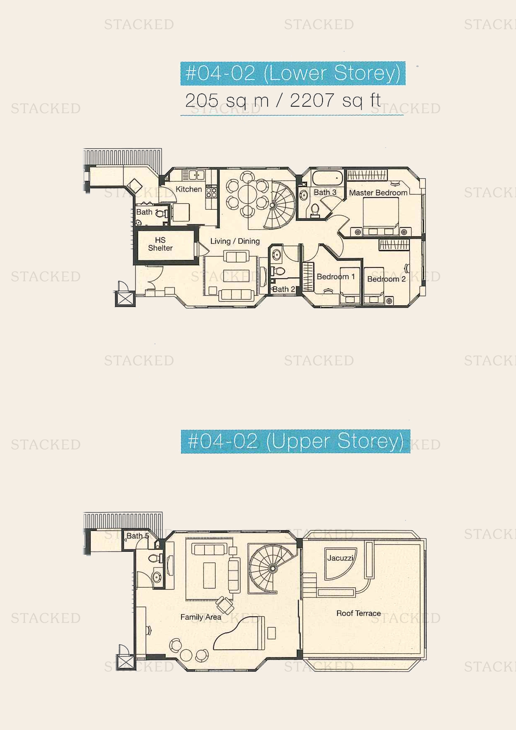 Knox View 3-Bedroom floor plan