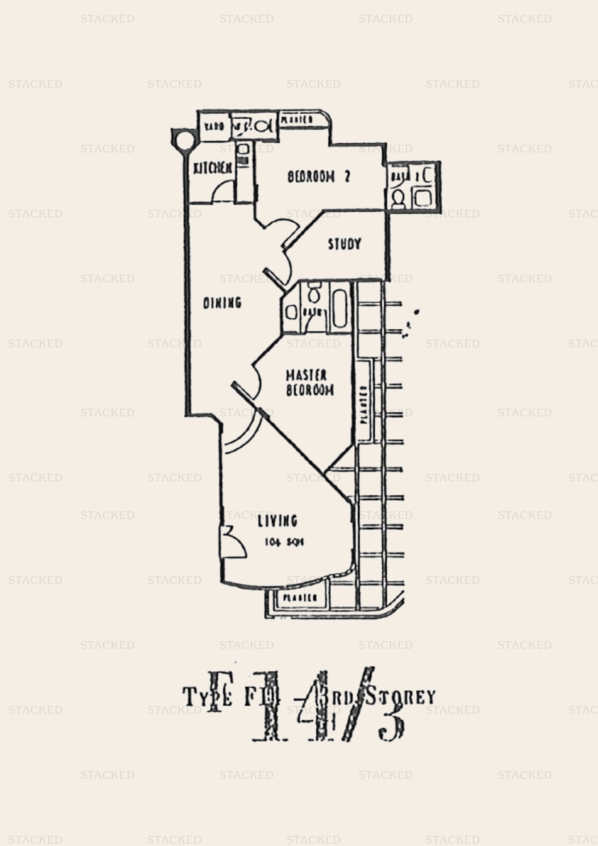 Le Loyang 2-Bedroom floor plan