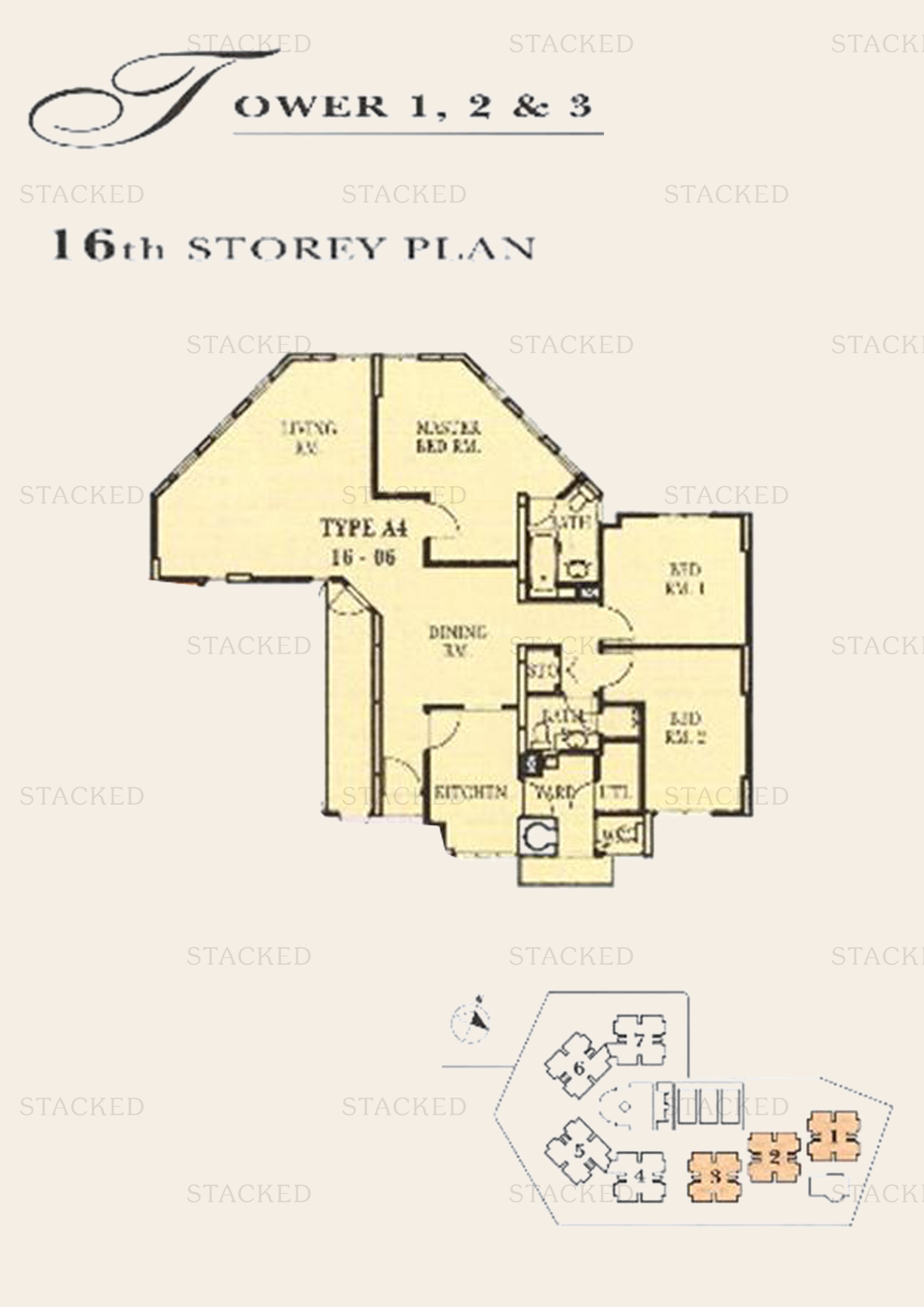 Parc Vista 3-Bedroom floor plan
