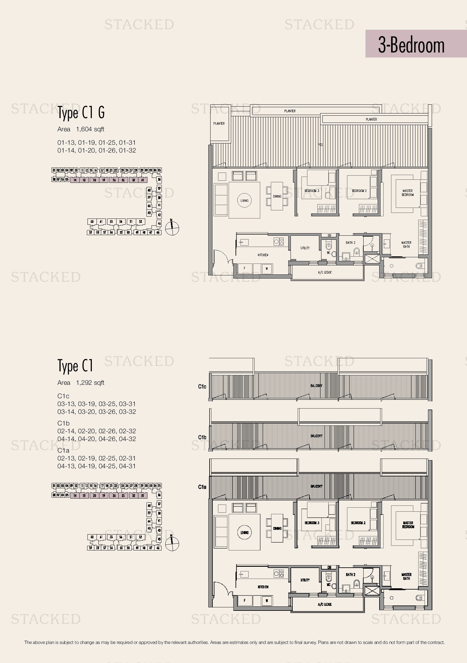 Stacked homes - Seletar Park Residence Singapore Condo Floor Plans ...