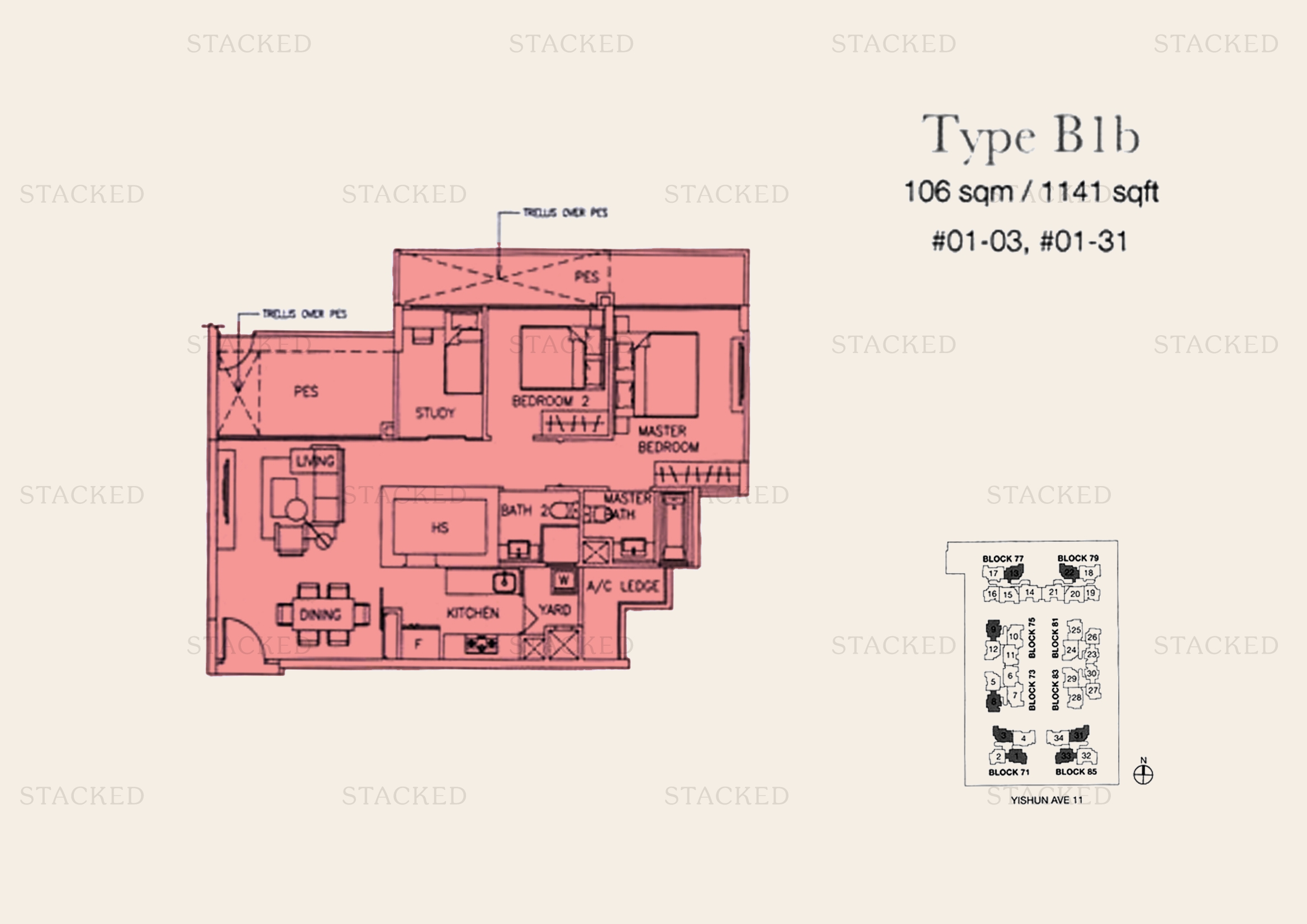 The Canopy 2-Bedroom floor plan