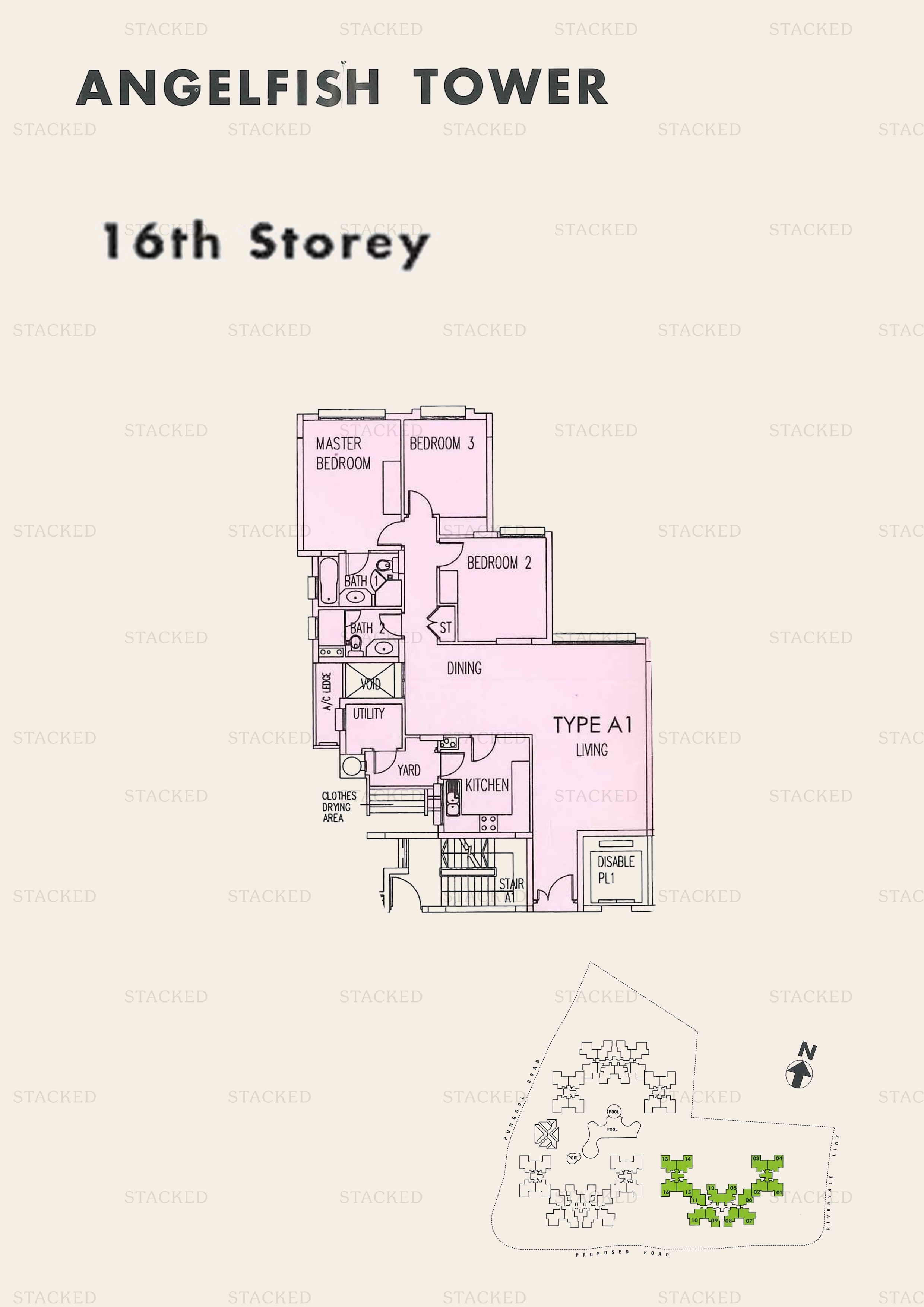 Stacked homes - The Rivervale Singapore Condo Floor Plans, Images And ...