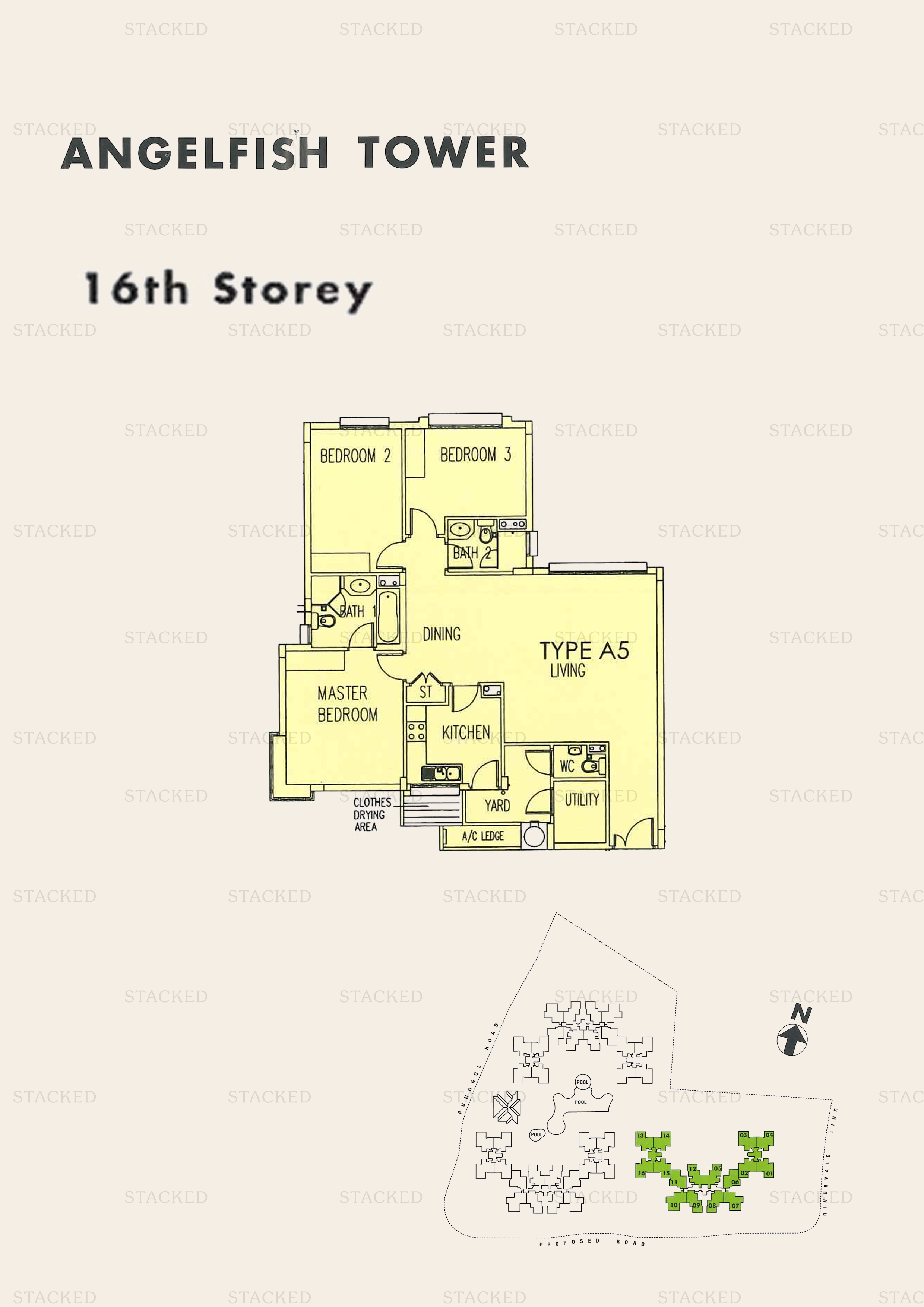 Stacked homes - The Rivervale Singapore Condo Floor Plans, Images And ...