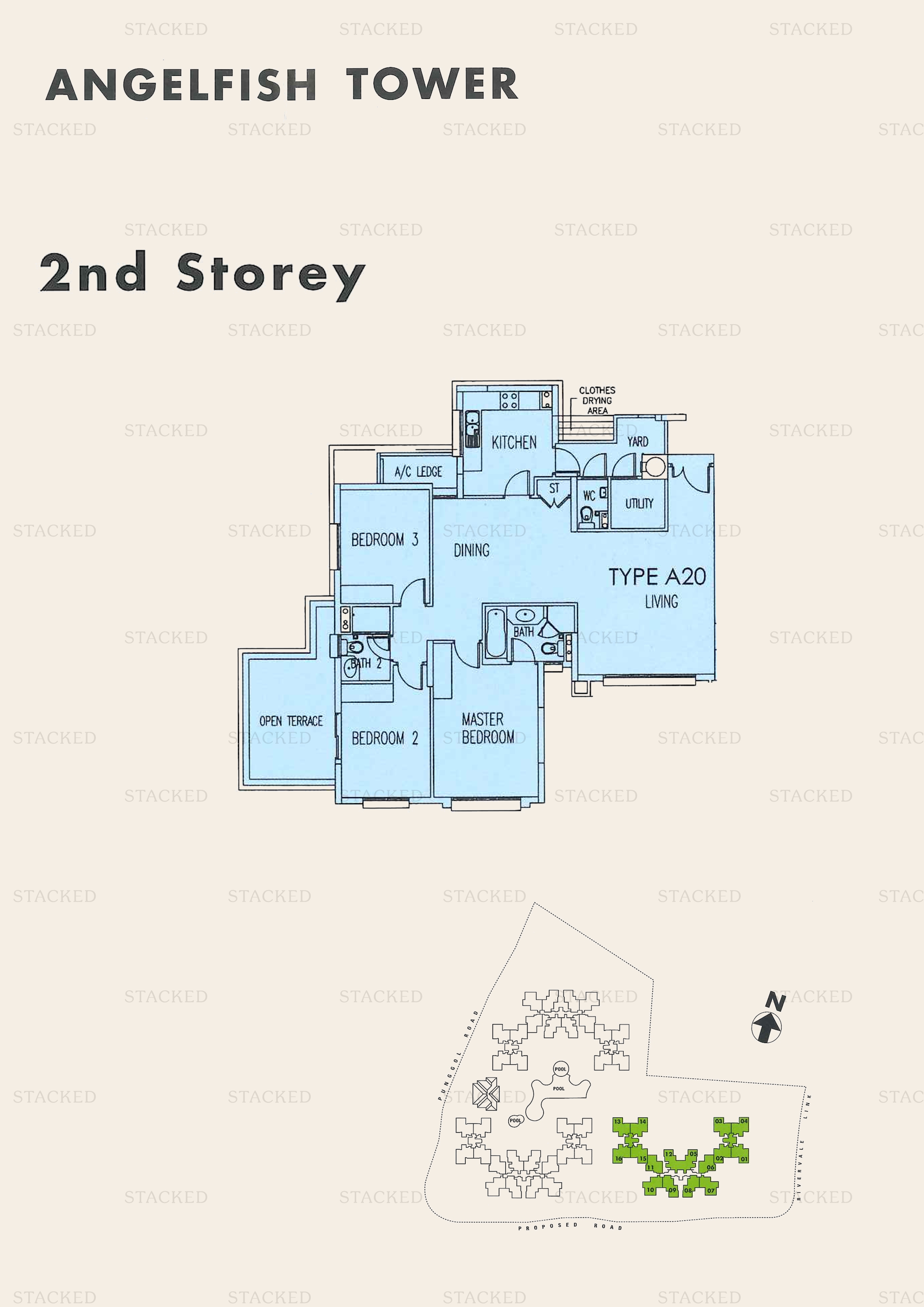 Stacked homes - The Rivervale Singapore Condo Floor Plans, Images And ...