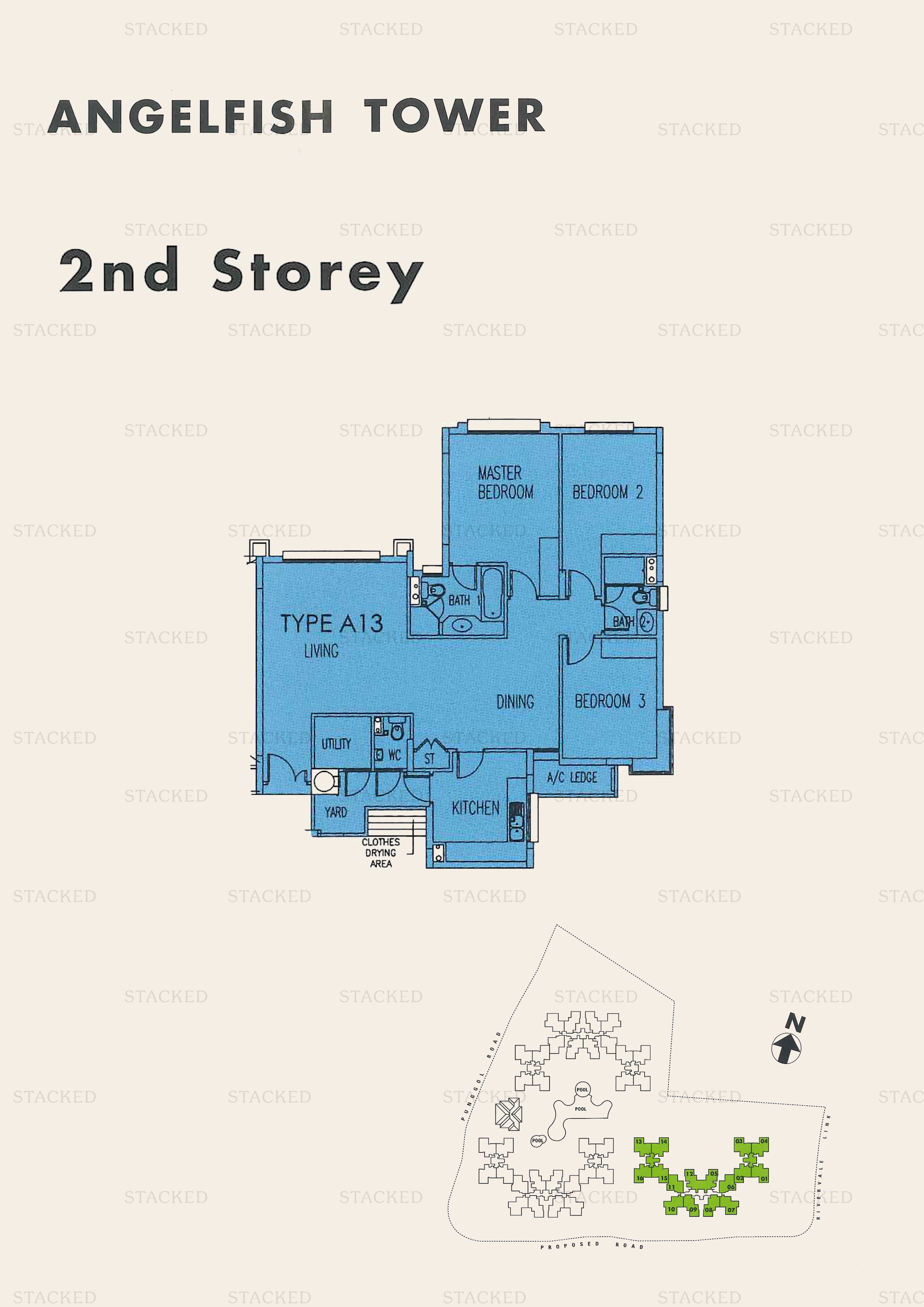 Stacked homes - The Rivervale Singapore Condo Floor Plans, Images And ...