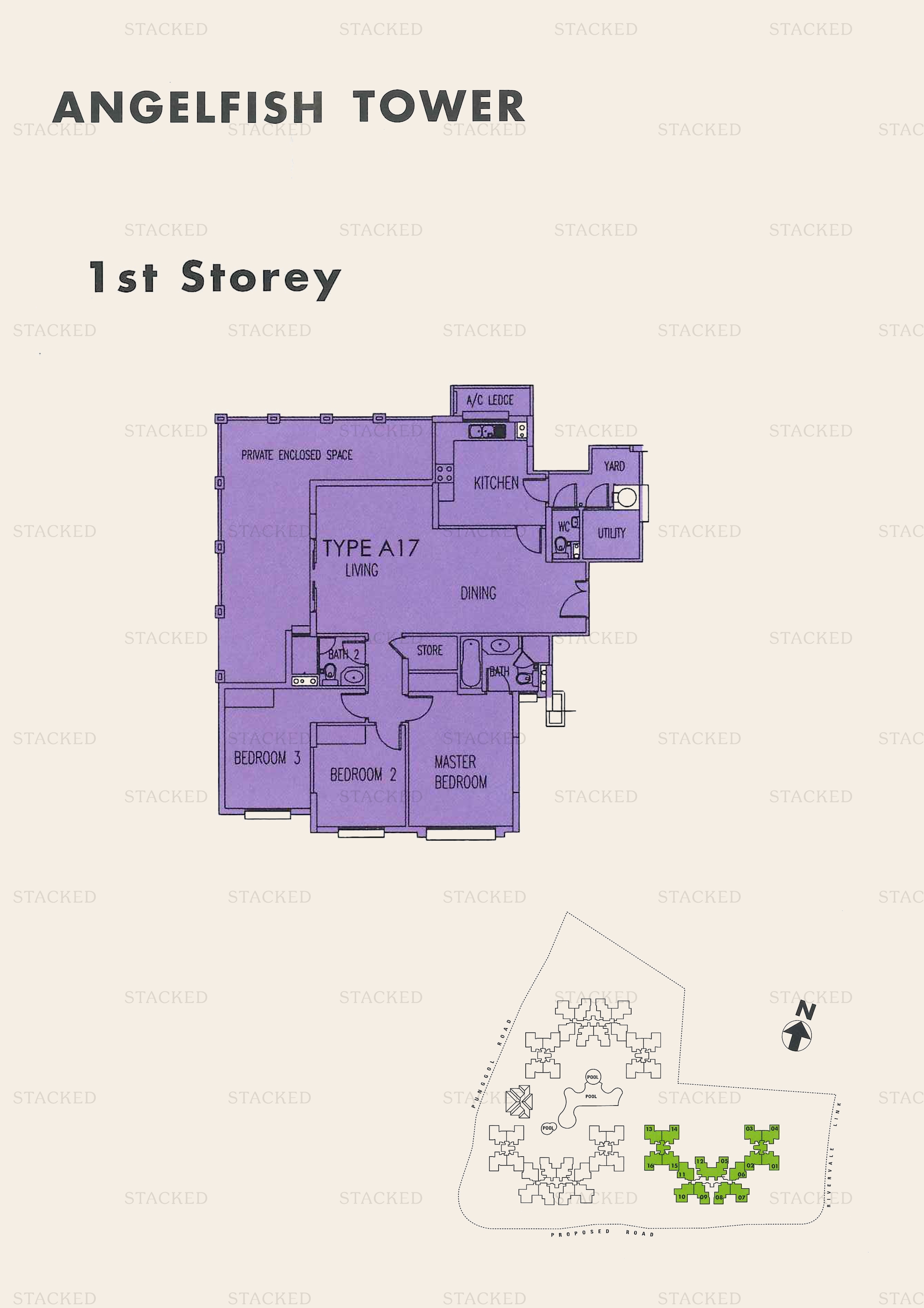 Stacked homes - The Rivervale Singapore Condo Floor Plans, Images And ...
