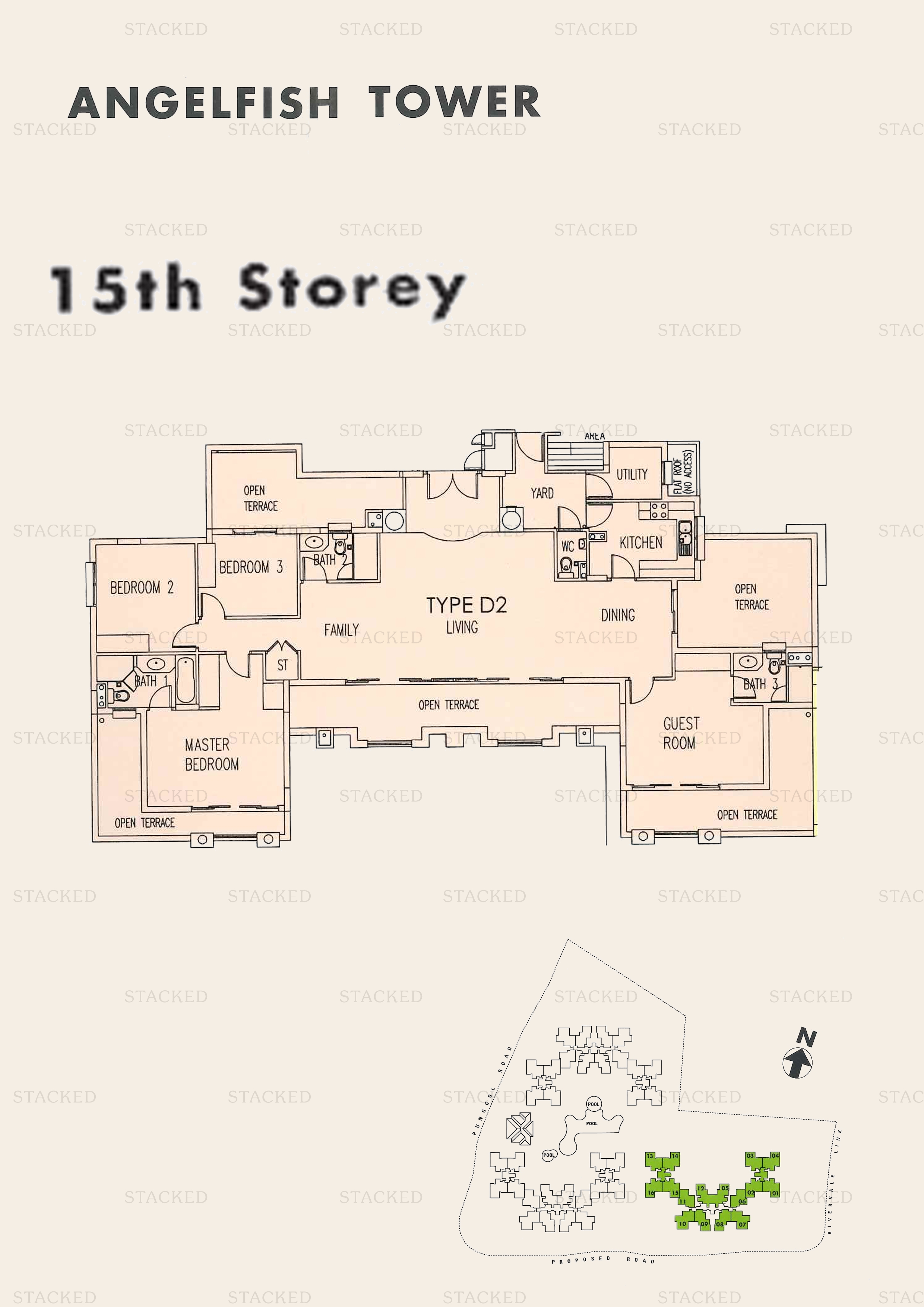 Stacked homes - The Rivervale Singapore Condo Floor Plans, Images And ...