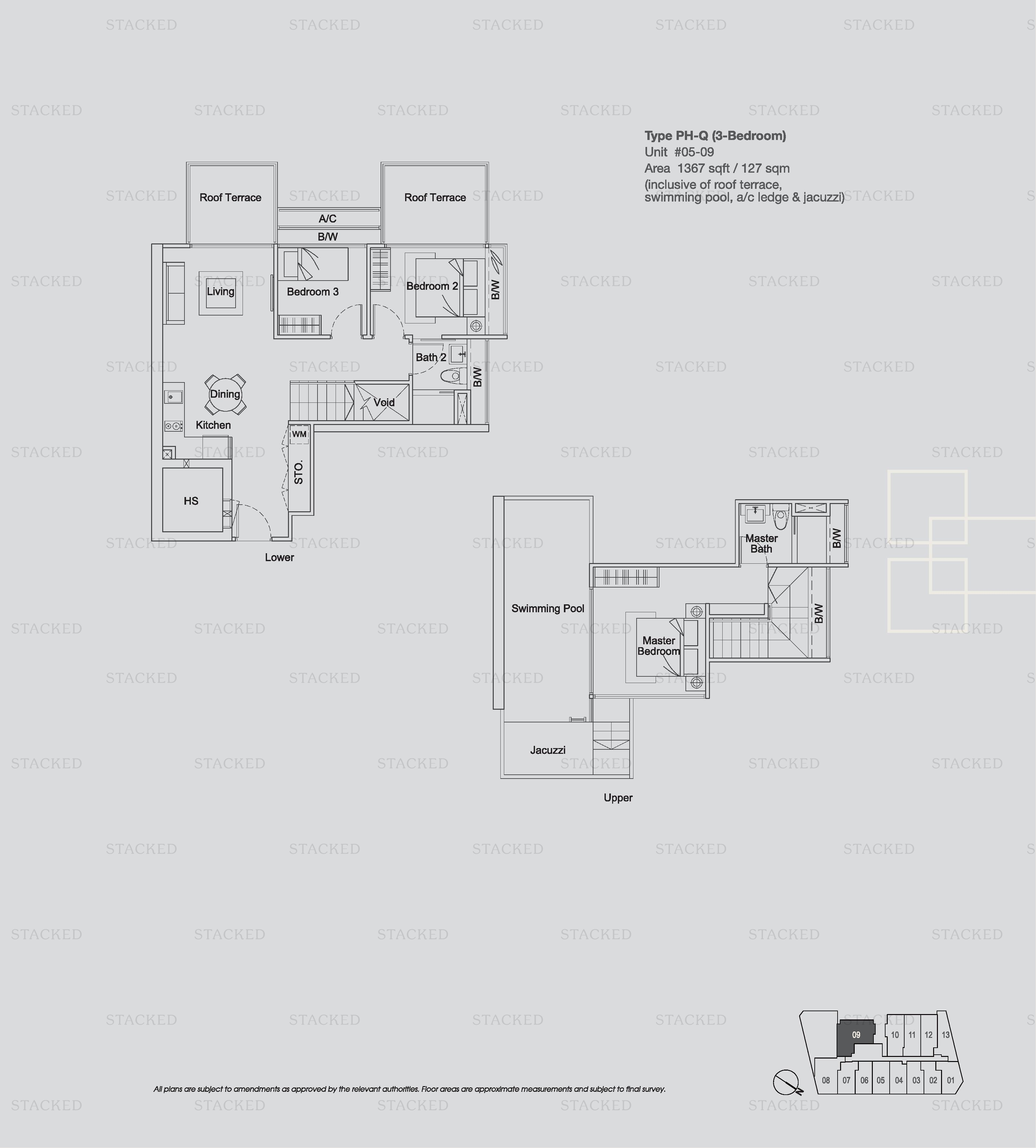 Urban Lofts Penthouse floor plan