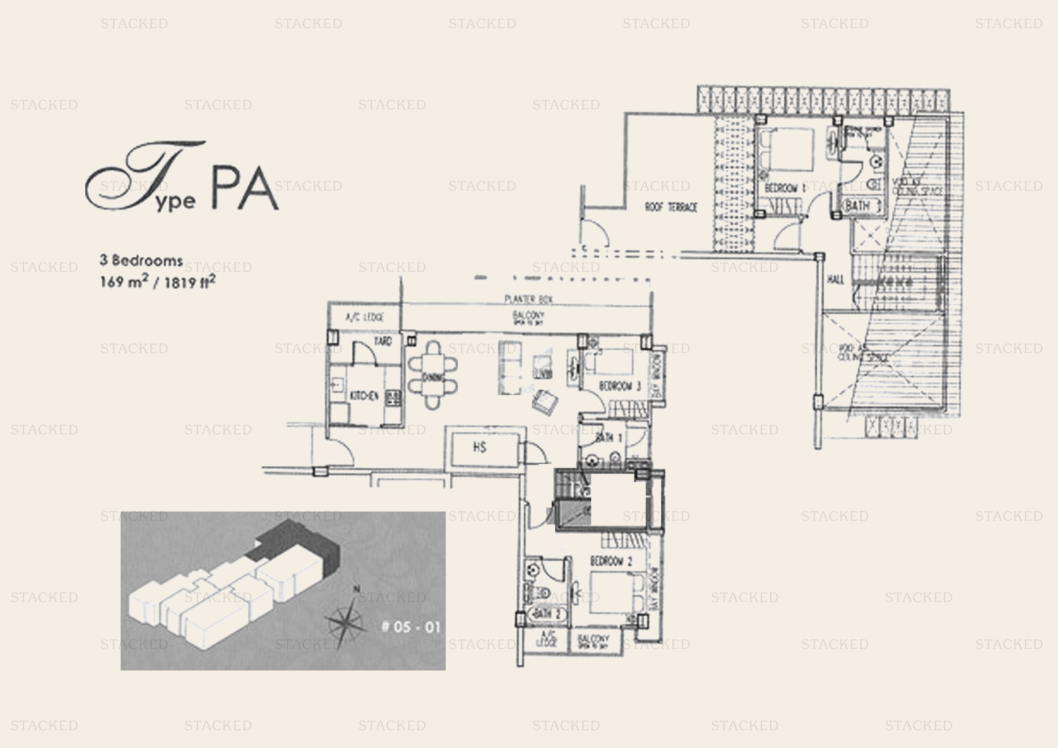 Ventura View 3-Bedroom floor plan