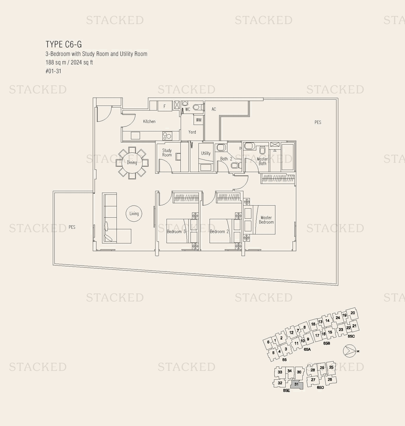 Stacked homes - Waterscape At Cavenagh Singapore Condo Floor Plans ...