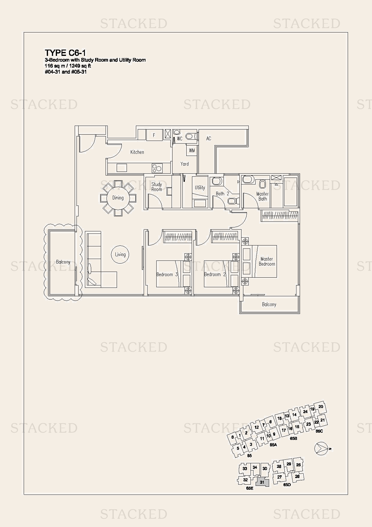 Stacked homes - Waterscape At Cavenagh Singapore Condo Floor Plans ...