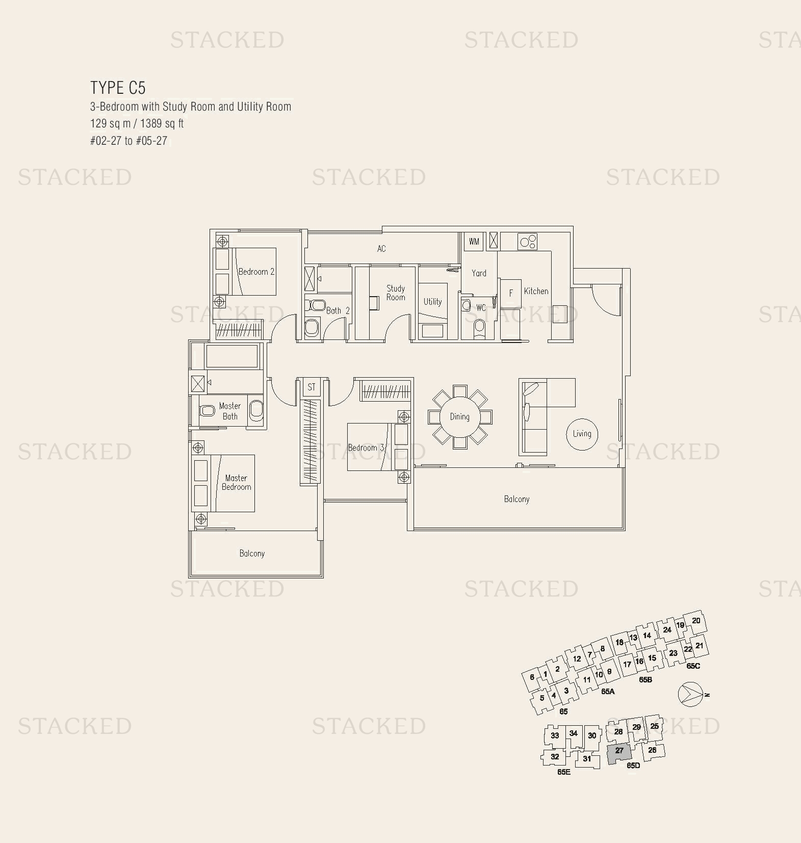 Stacked homes - Waterscape At Cavenagh Singapore Condo Floor Plans ...