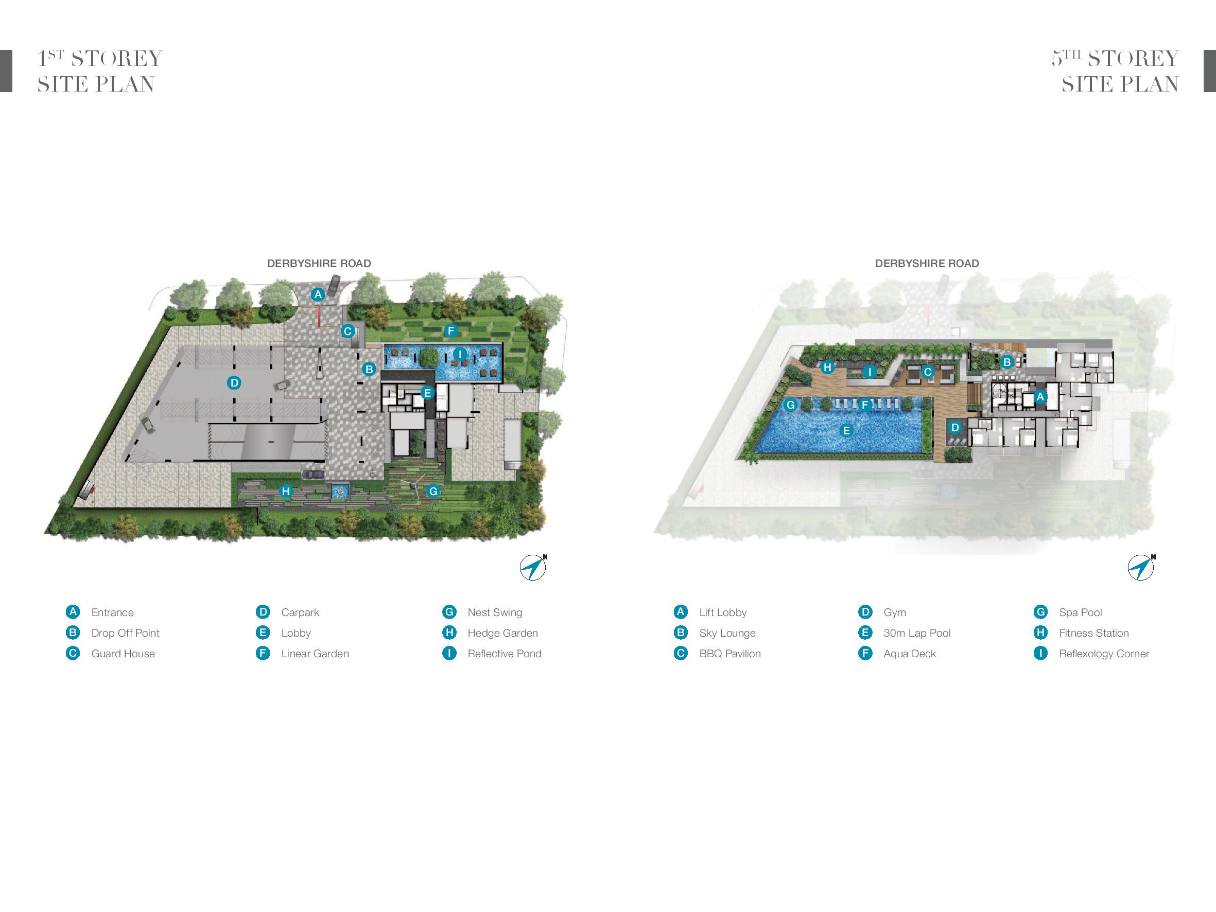 Site plan of 6 Derbyshire