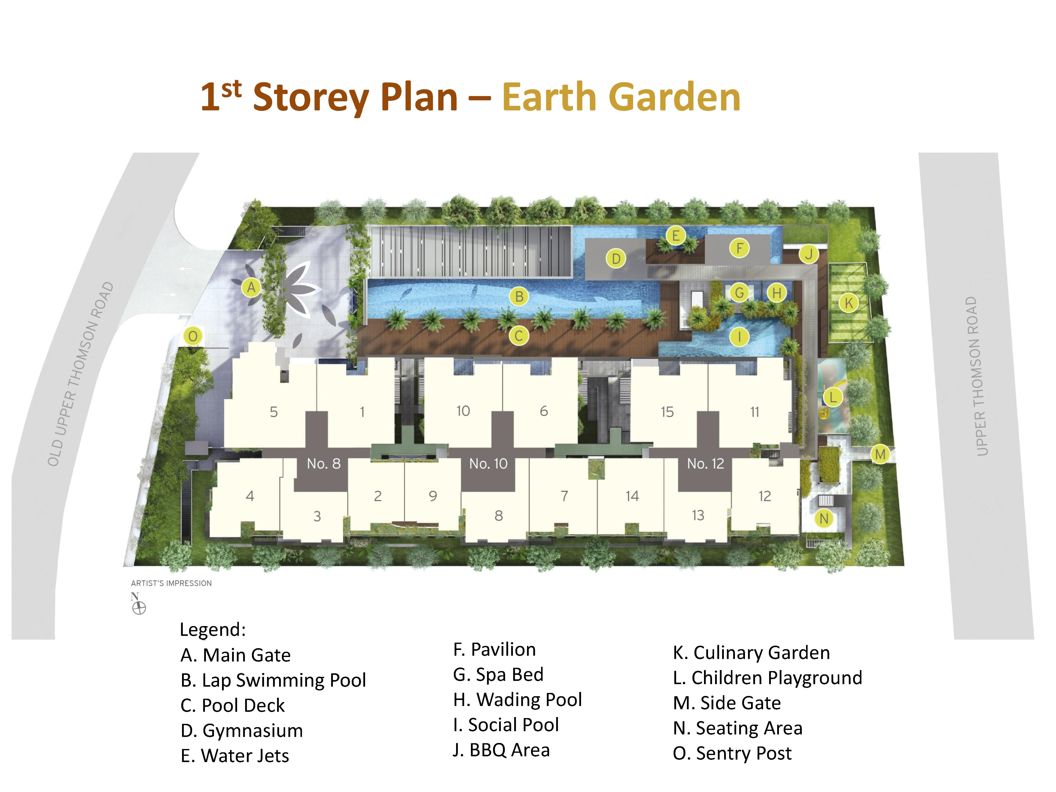 Site plan of Adana @ Thomson