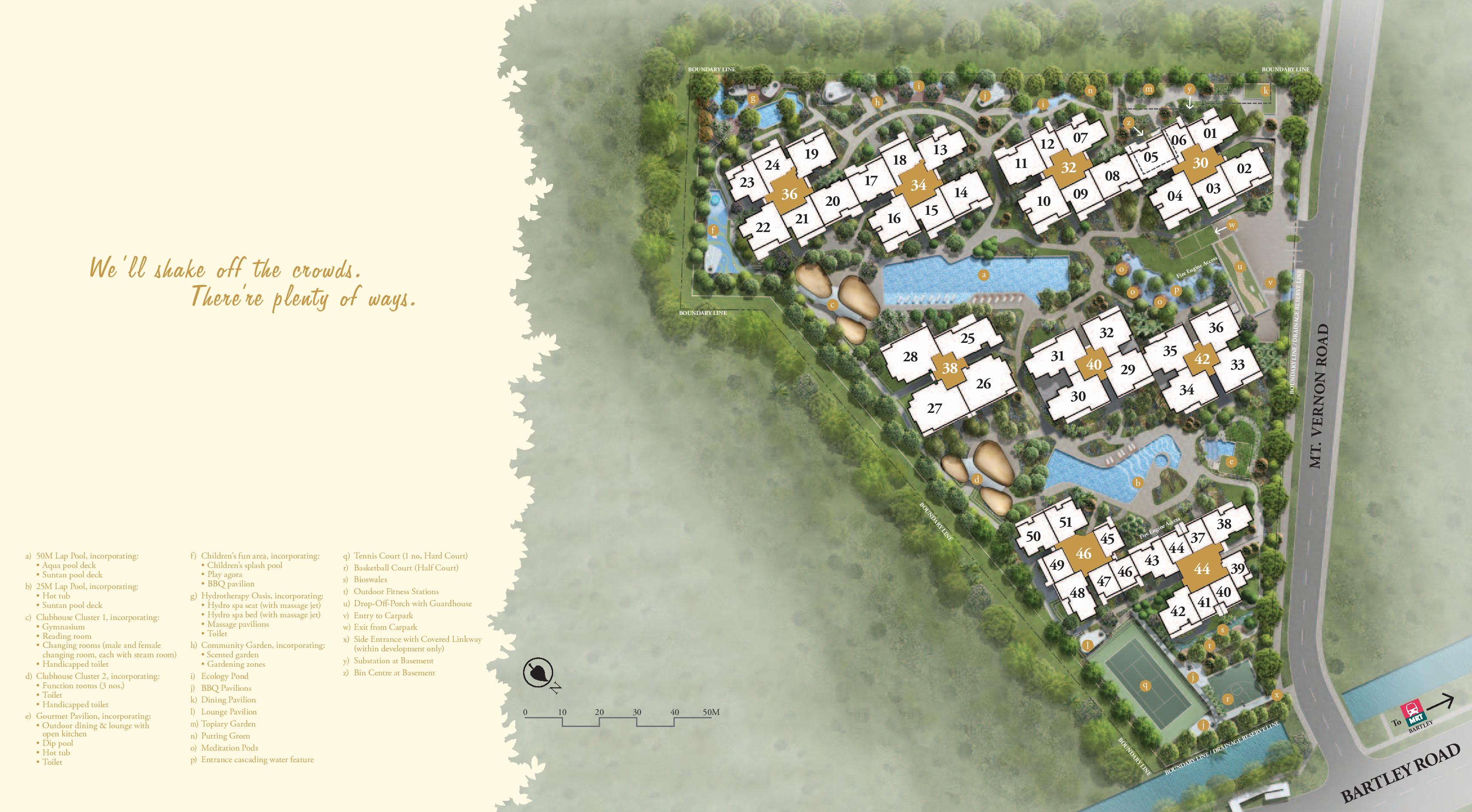 Site plan of Bartley Ridge