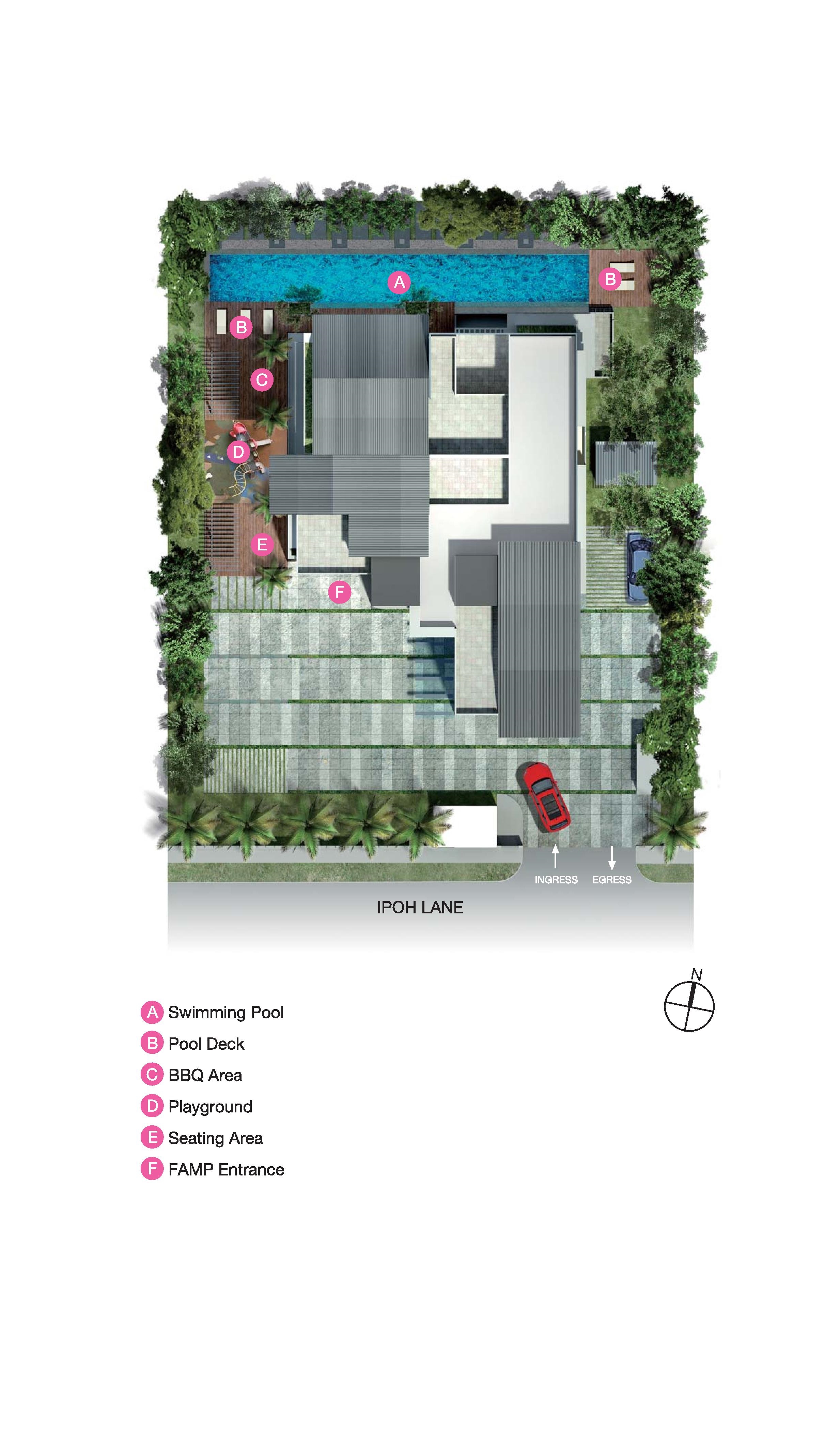 Site plan of Bella Casita