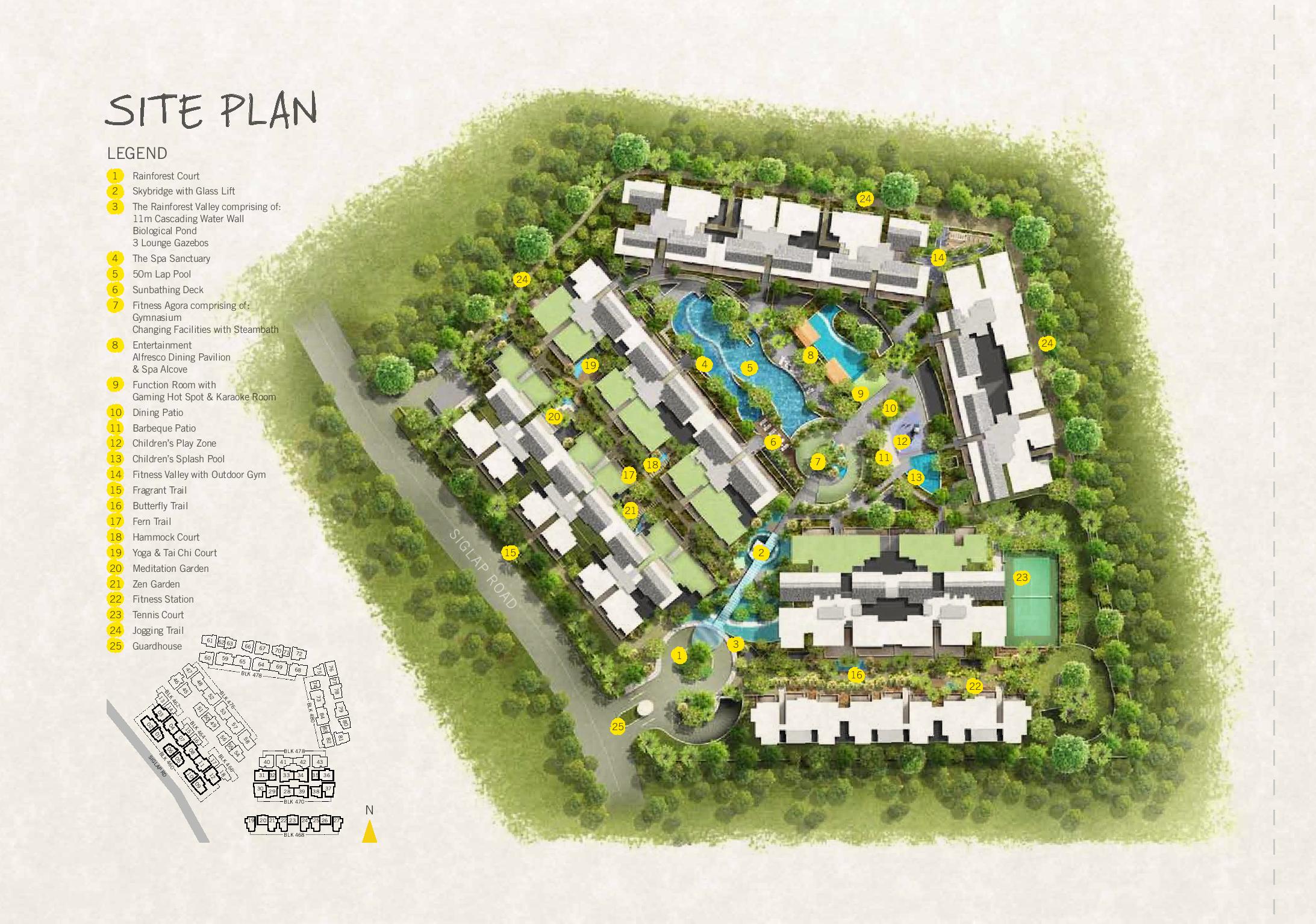 Site plan of Flamingo Valley