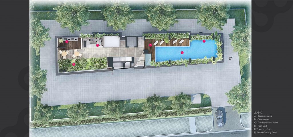 Site plan of Harbour Suites