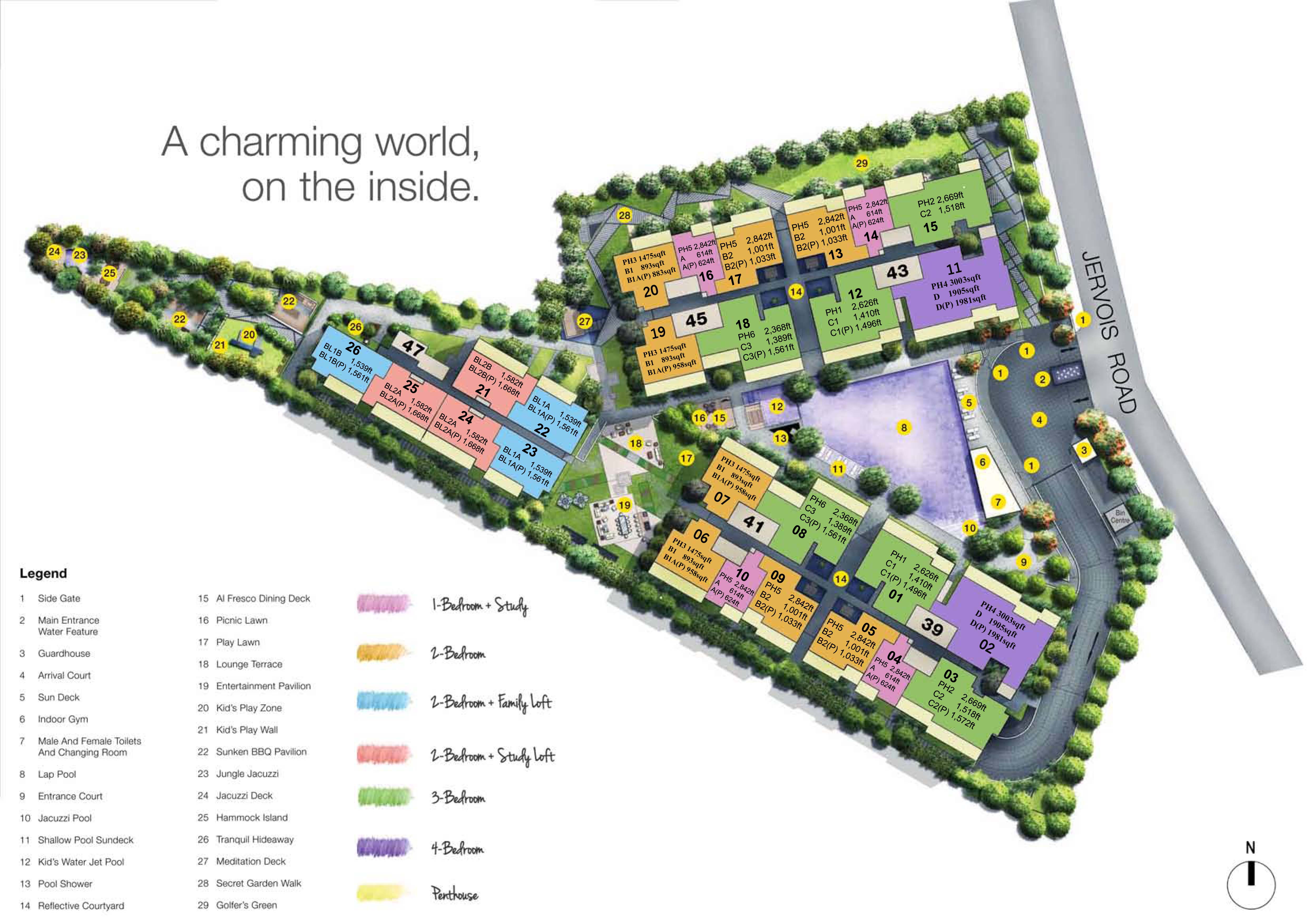 Mon Jervois Site Plan