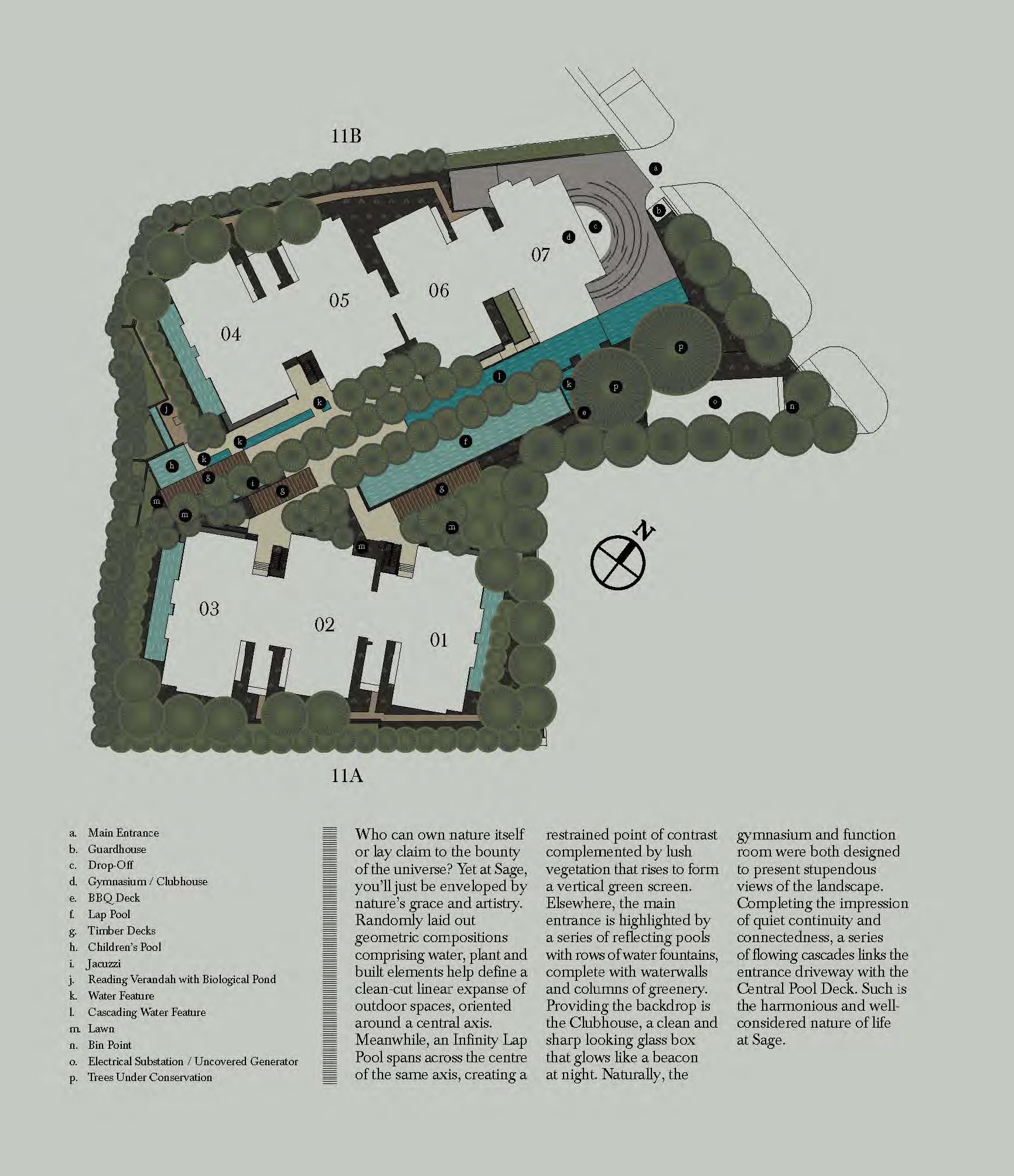 Site plan of Sage