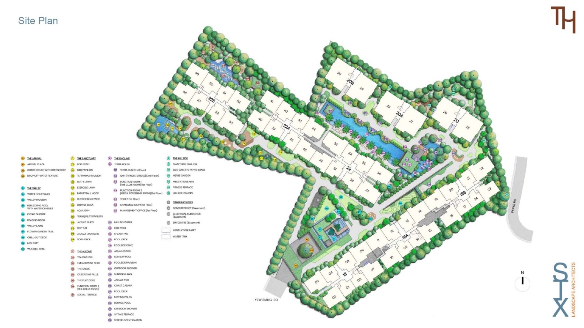 Site plan of Terra Hill